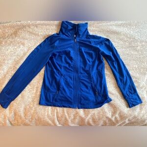 EUC Large Tangerine Athletic Jacket, Royal Blue